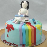 Figurine - Craft Paint Cake